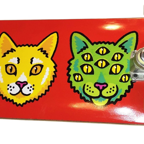 Revive Skateboards Deck Cosmic Cat Graphic Medium Concave RARE DISCONTINUED - Picture 5 of 11